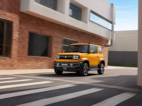 A press photo of the Baojun Yep