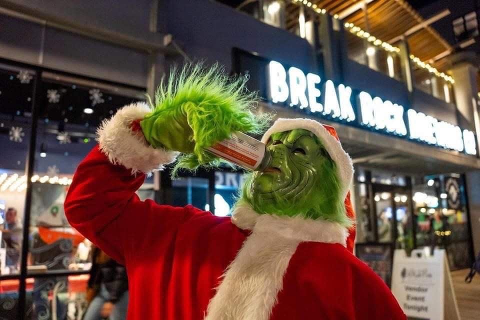 Ian Grigorio of Milton dressed up as the Grinch on Dec. 6, 2023. Grigorio started dressing up as the Grinch to help and friend and the idea just took off from there. People book Grigorio for parties and local events.