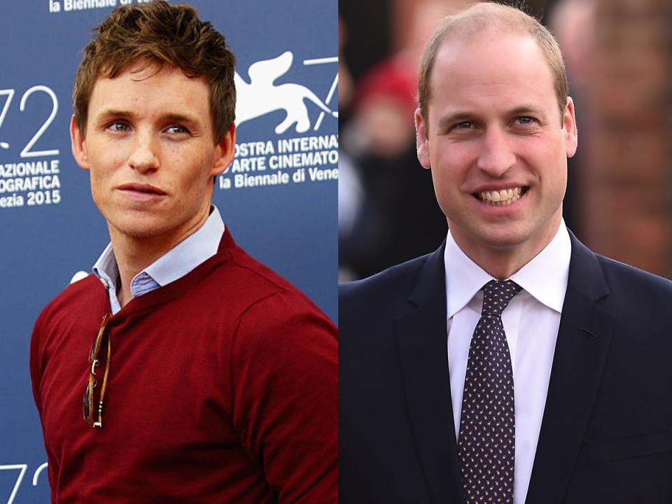 Eddie Redmayne and Prince William 