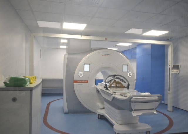 An MRI scanner 