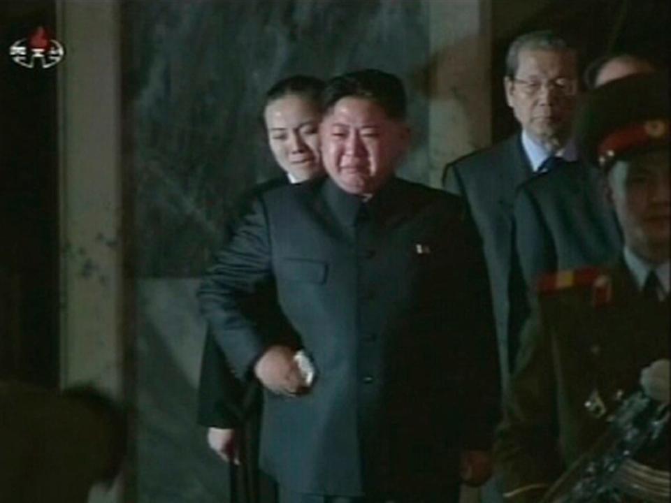 Kim Jong Un crying