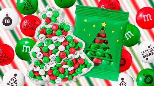 Save on M&M's Peanut Butter Chocolate Candies Red & Green Holiday