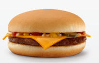 5. The answer is: <br> b) McDonald’s Cheeseburger <br>