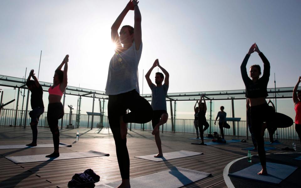 Greene likes to stay healthy by practicing iyengar yoga - Credit: Geoffroy Van Der Hasselt/AFP