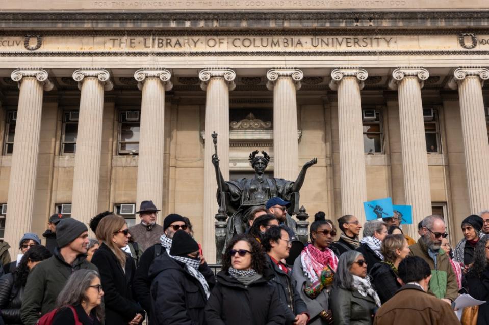 Columbia suspended the student for a year and a half following the incident. Getty Images