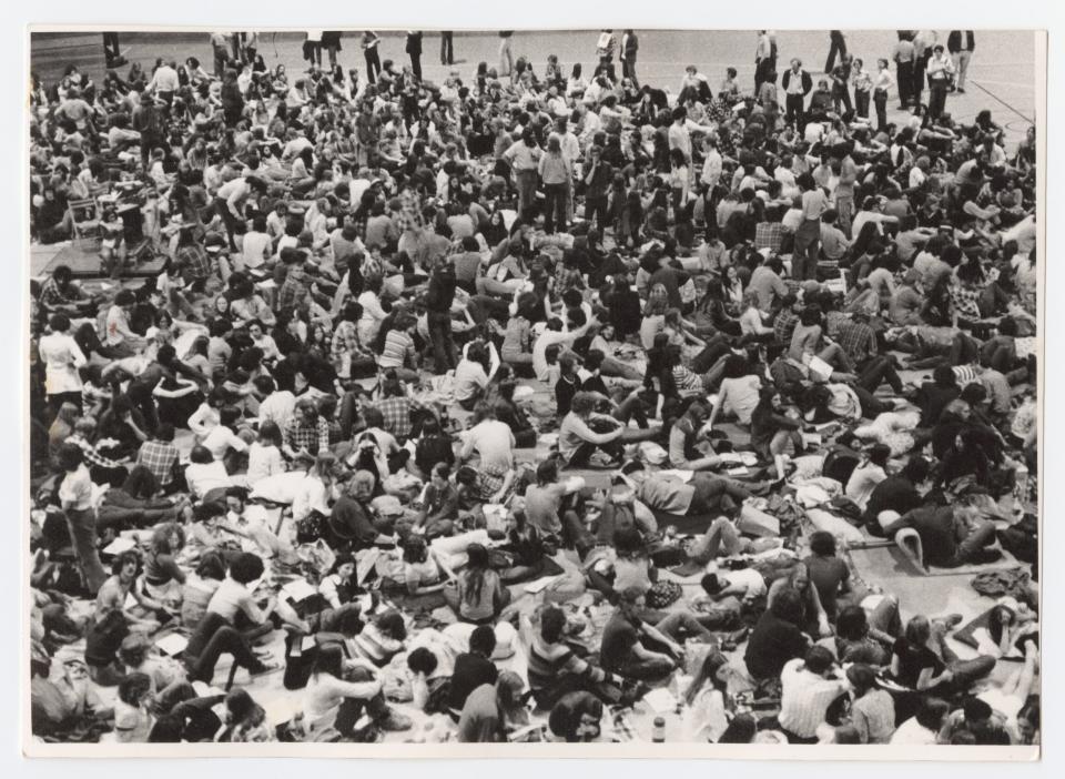 Grateful Dead concert at Cornell University, 1977.