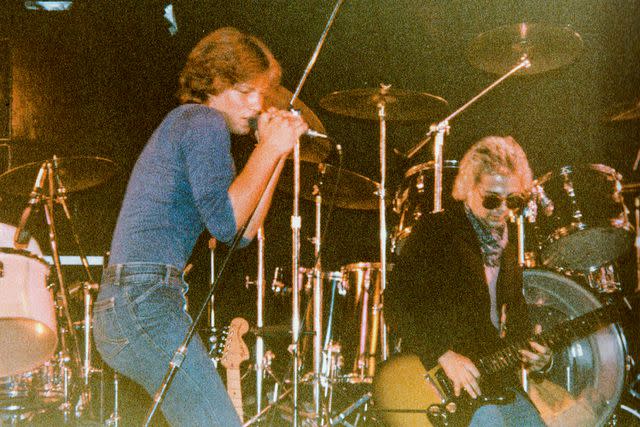 <p>Jon Bon Jovi family archive</p> Jon Bon Jovi performing in New Jersey in 1980