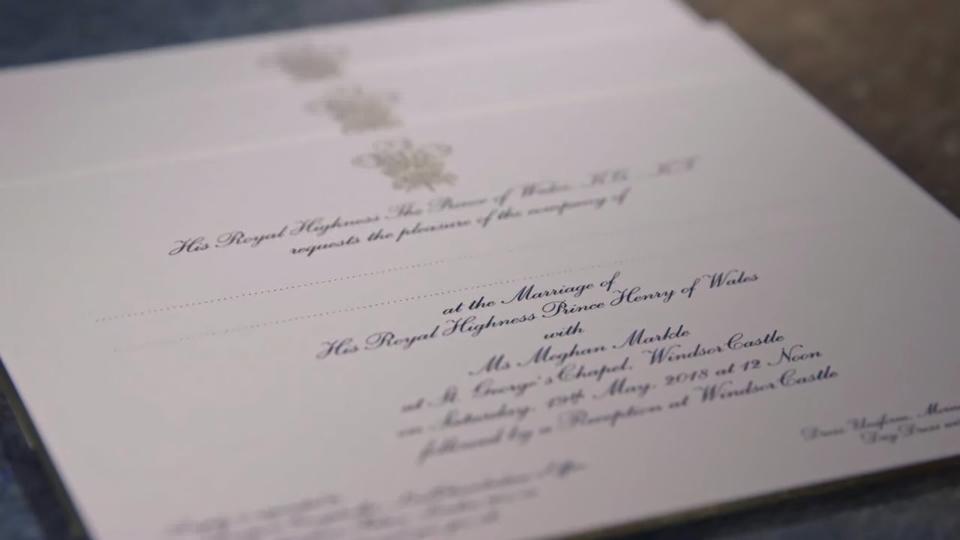 Harry & Meghan Wedding Invite