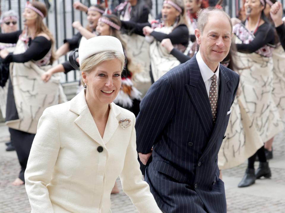 Sophie, Duchess of Edinburgh and Prince Edward, Duke of Edinburgh attends the 2023 Commonwealth Day Service.