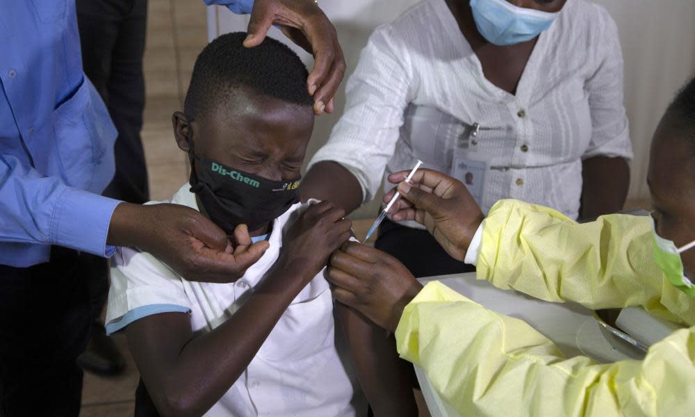 <span>Photograph: Denis Farrell/AP</span>