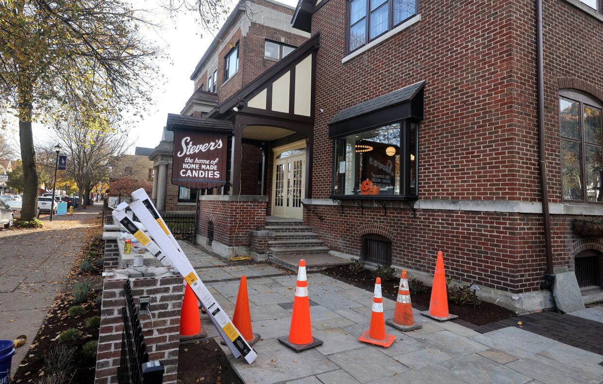 Stever's Candies is in the process of building a patio, which will open in 2024.