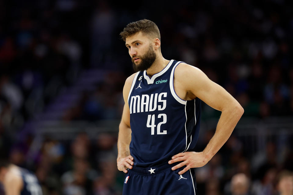 Dallas Mavericks forward Maxi Kleber is expected to miss significant time with a torn right hamstring. (John Fisher/Getty Images)