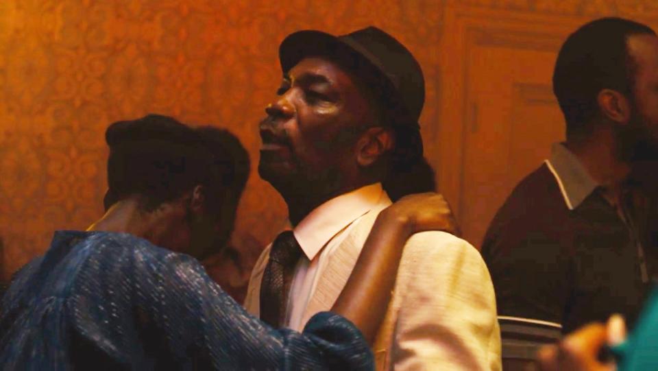 Dennis Bovell dances with a partner in a cameo appearance in "Lovers Rock."