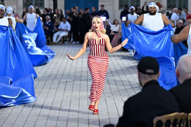 <p>Kristy Sparow/Getty</p> Sabrina Carpenter at Vogue World: Paris on June 23