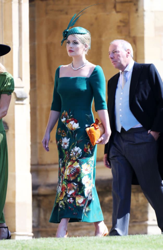 Lady Kitty Spencer was a guest at cousin Prince Harry and Meghan Markle’s royal wedding. (Photo: Getty)