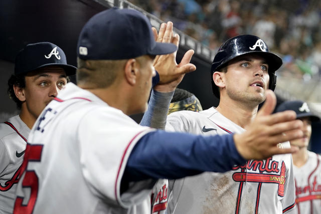 Acuña and Albies hit consecutive HRs in Braves' win over Marlins; Arraez  average dips to .388