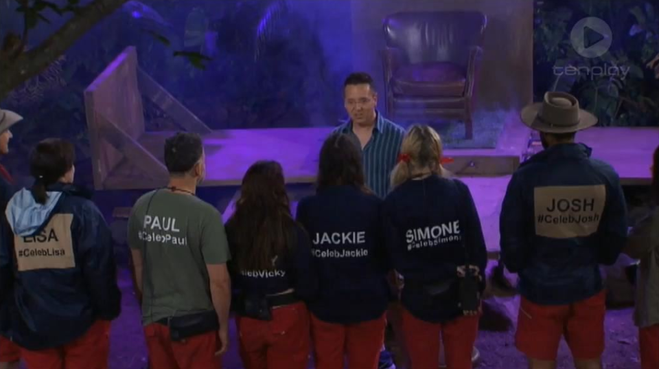 John Edward was sent into the jungle in South Africa to give the jungle mates a reading. Source: Ten