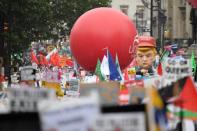 Protest against U.S. President Donald Trump in London