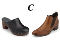 <b>Clogs & Chelsea-Boots </b><br><br> Clogs kennen wir als Pantoffeln mit klobiger Holzsohle, bei denen das Oberteil angenagelt ist. Chelsea-Boots zeichnen sich durch zwei elastische Einsätze an den Seiten aus. Eigentlich ist der knöchelhohe Stiefel ein Herrenmodell, schmal geschnitten passt dieser Schuh aber wunderbar in die Damengarderobe.