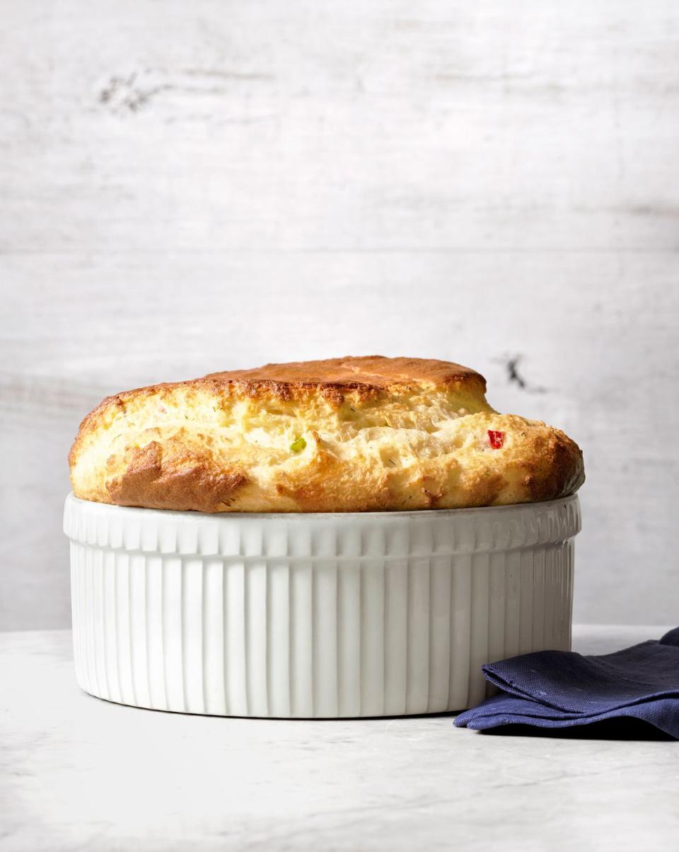 Havarti Soufflé with Scallions and Dill