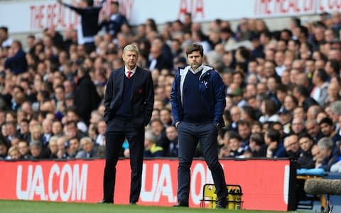 Arsene Wenger, Mauricio Pochettino - Credit: Getty images