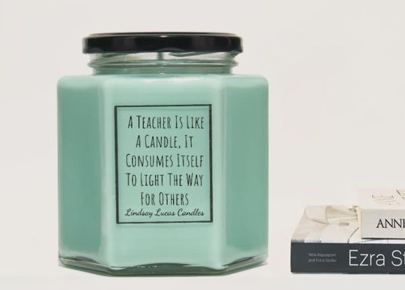 "Thank You Teacher" Scented Candle Gift