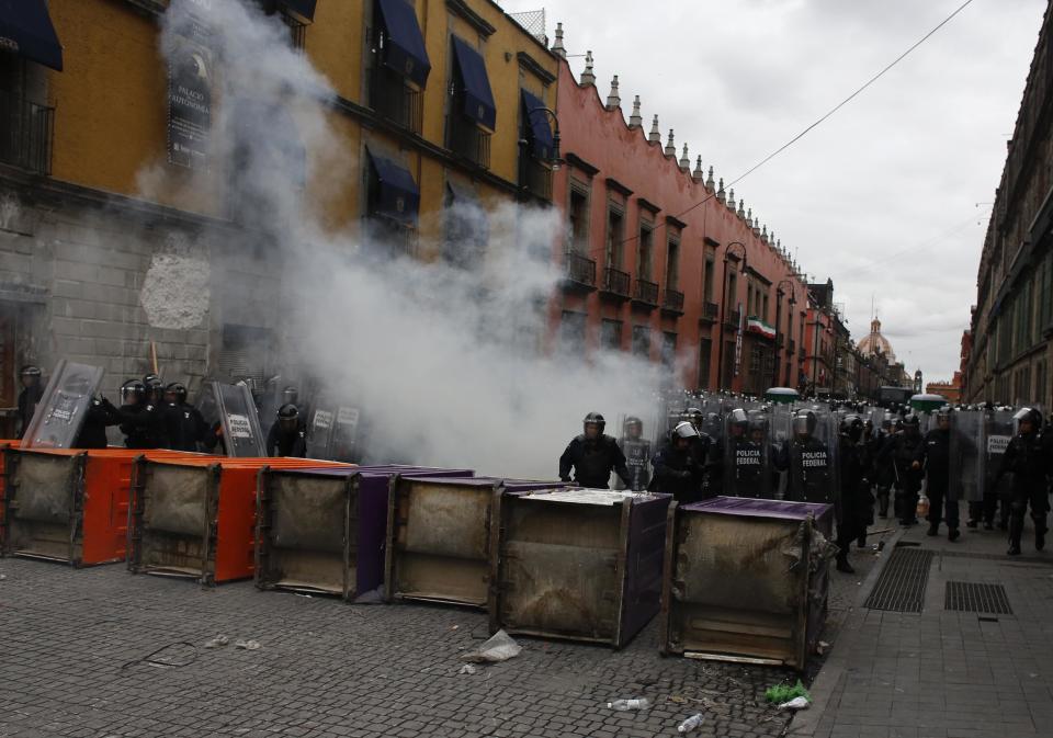 Clashes in Mexico City