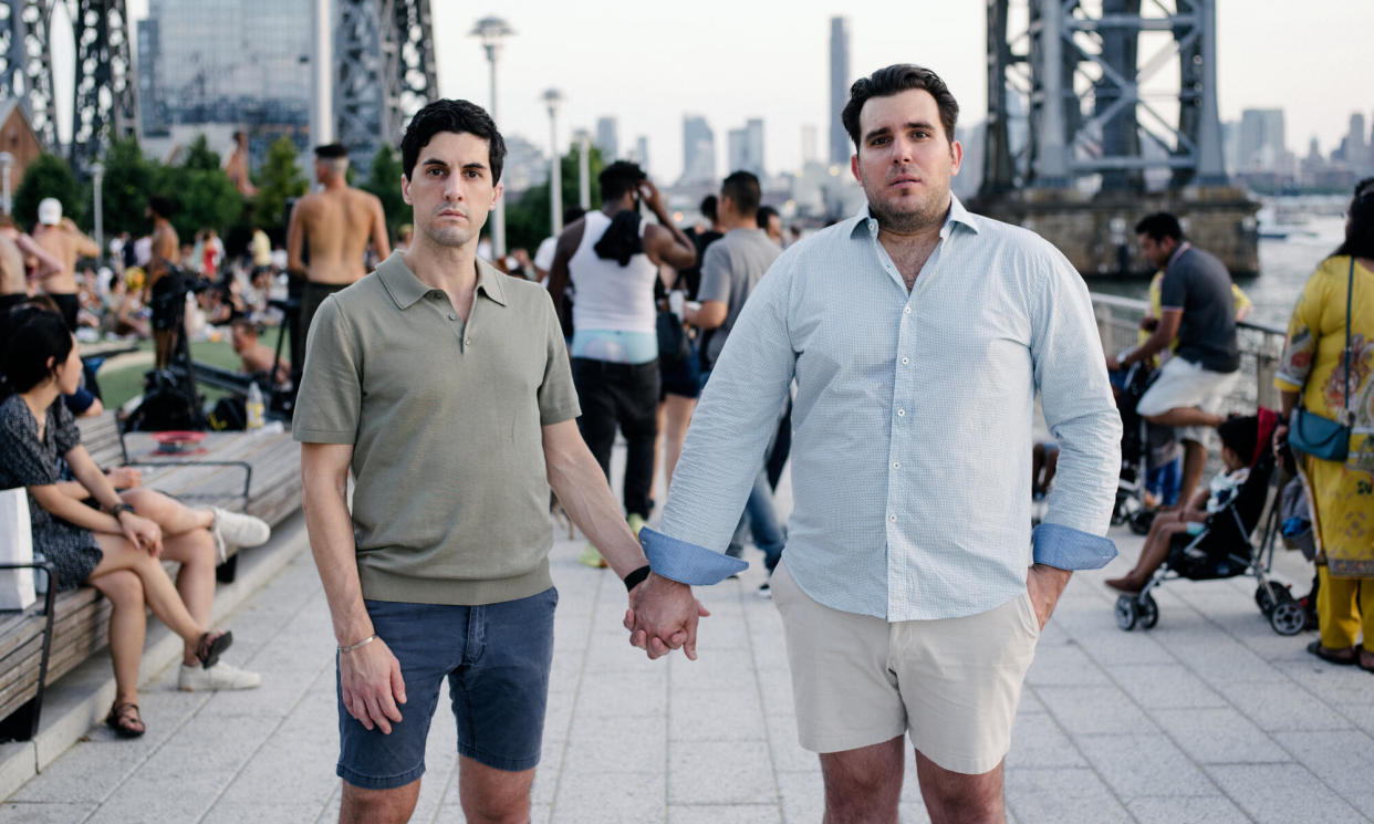 <span>Corey Briskin, left, and Nicholas Maggipinto.</span><span>Photograph: Mark Hartman/The Guardian</span>