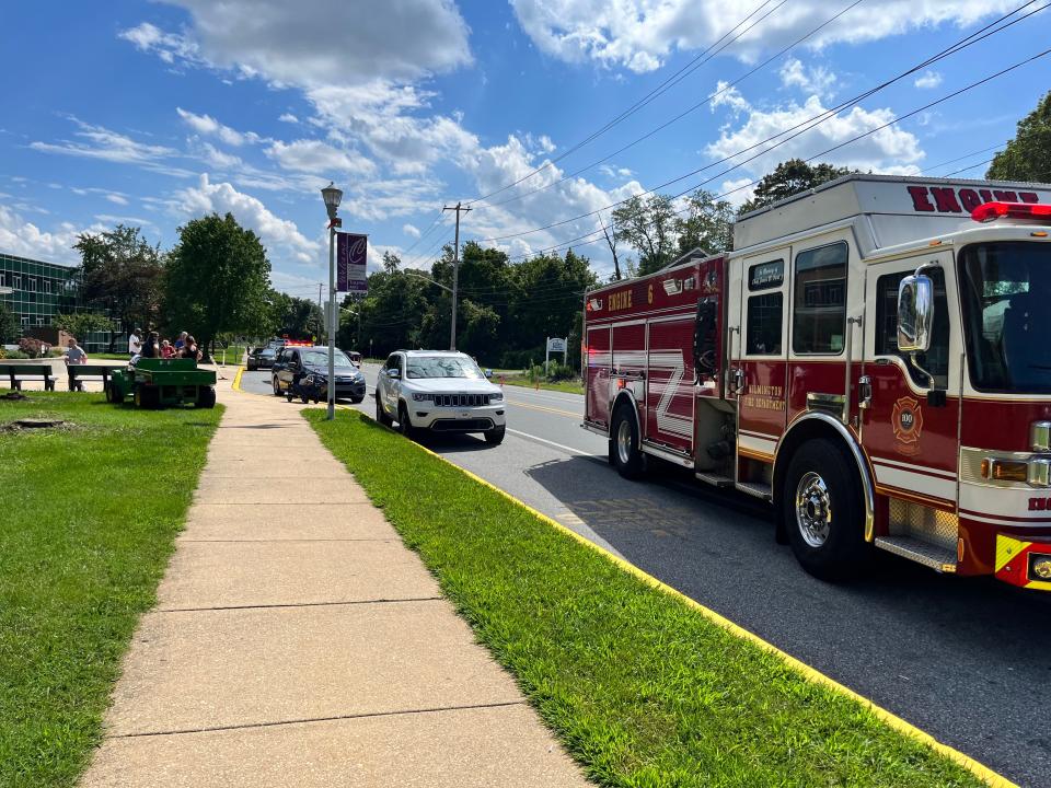 Wilmington police investigate a shooting that occurred Tuesday afternoon in the 2900 block of Lancaster Avenue. The victim drove to Cab Calloway School of the Arts, where she received first aid and was taken to the hospital.