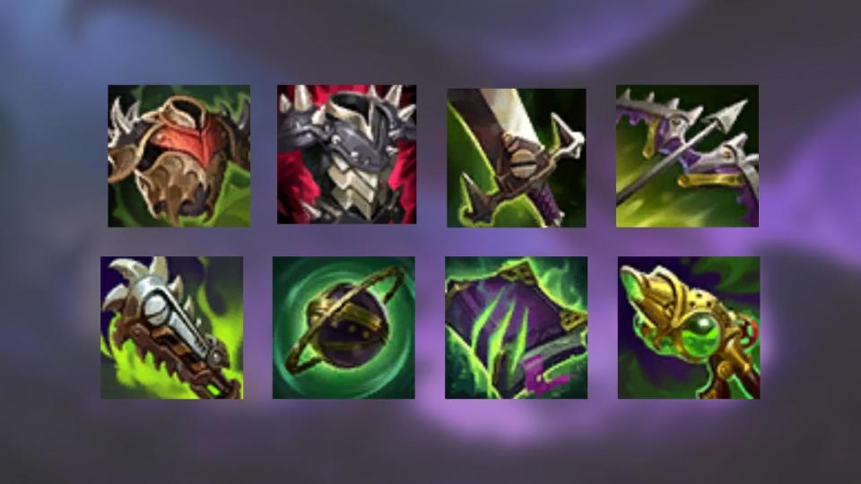 Composite image of Grievous Wounds items. (Photo: Riot Games)