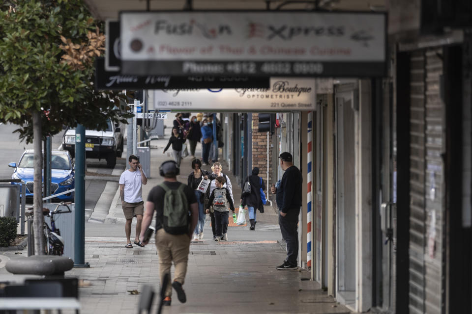 A general view on Queen Street in Campbelltown on July 14, 2020 in Sydney, Australia. 