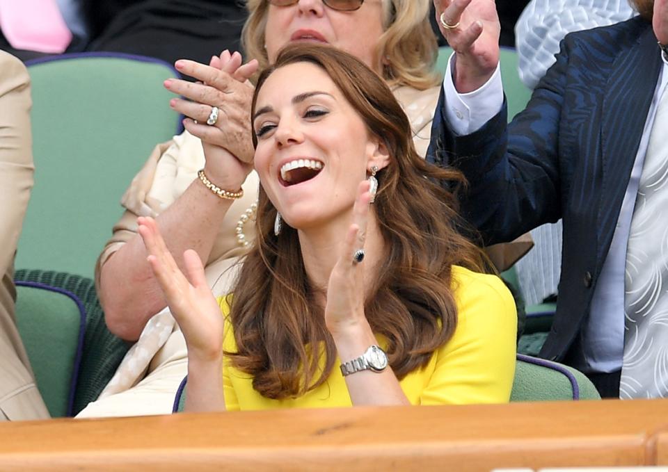 <p><a rel="nofollow noopener" href="https://www.goodhousekeeping.com/life/entertainment/g3138/kate-middleton-life-in-pictures/" target="_blank" data-ylk="slk:Kate Middleton was quite the athlete;elm:context_link;itc:0;sec:content-canvas" class="link ">Kate Middleton was quite the athlete</a> before <a rel="nofollow noopener" href="https://www.goodhousekeeping.com/royal-family/" target="_blank" data-ylk="slk:royal life;elm:context_link;itc:0;sec:content-canvas" class="link ">royal life</a>, and it seems that her love for competition never really went away even after becoming a Duchess. In case there was any doubt, just take a look through these hilariously candid snaps of Kate attending the Wimbledon Tennis Championships over the years. </p>