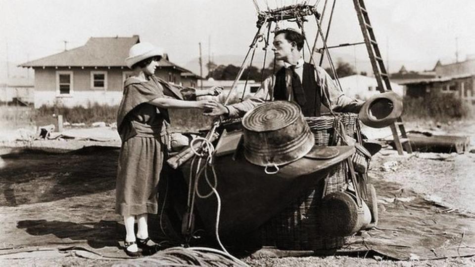 Buster Keaton’s “The Balloonatic,” co-starring Phyllis Haver, is one of the short silent films screening Sunday, April 2 in Olympia.