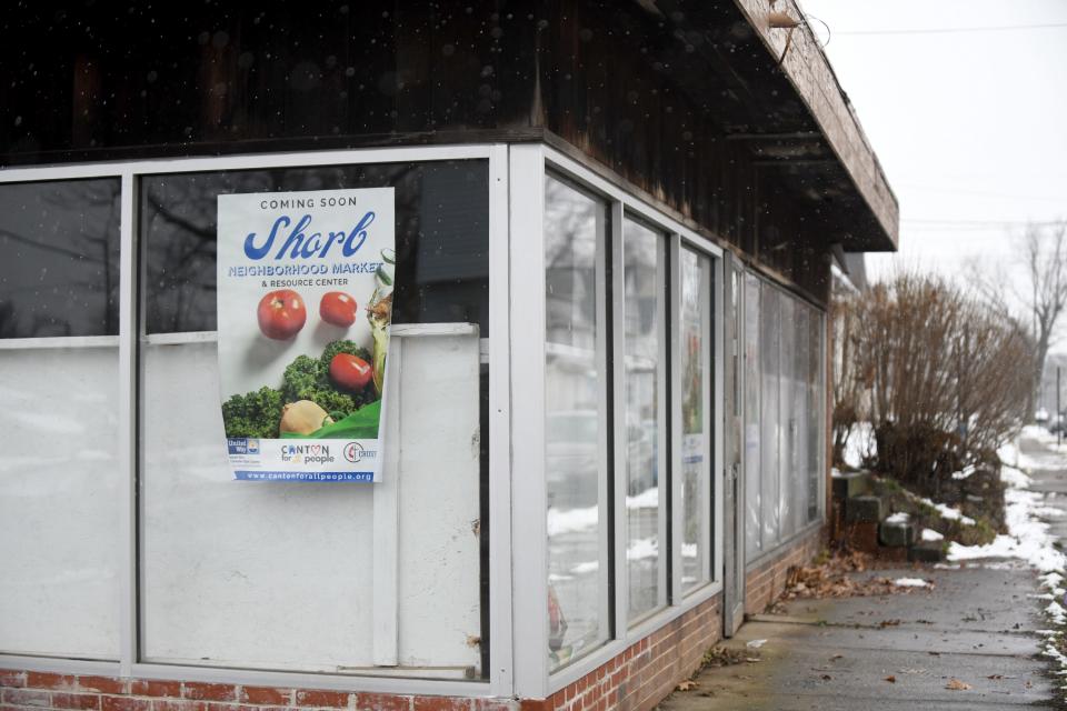 The future Shorb Neighborhood Market and Resource Center, part of continuing work by Canton For All People to revitalize the greater Shorb area.