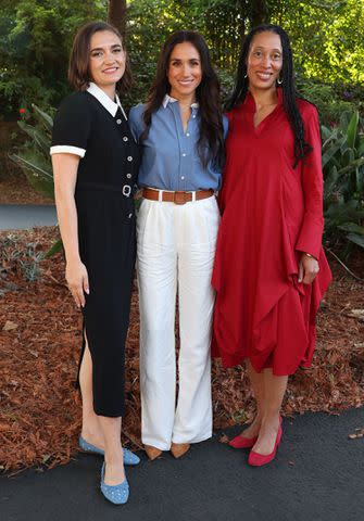 <p>Eric Charbonneau</p> Meghan Markle marking International Day of the Girl 2024 in Santa Barbara, California