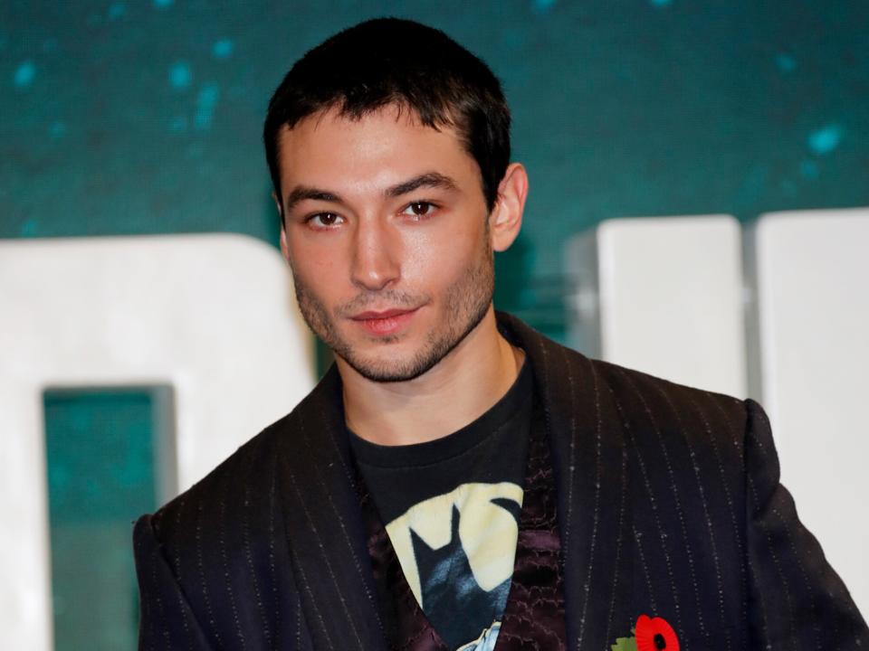 Ezra Miller attends the "Justice League" photocall at The College on November 4, 2017 in London, England