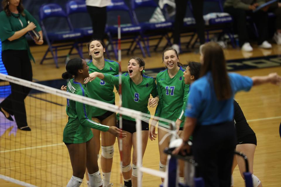 The University of West Florida volleyball team captured a four-set victory over Embry-Riddle on Friday, Dec. 4, 2021 during a NCAA South Regional semifinal from the UWF Field House.