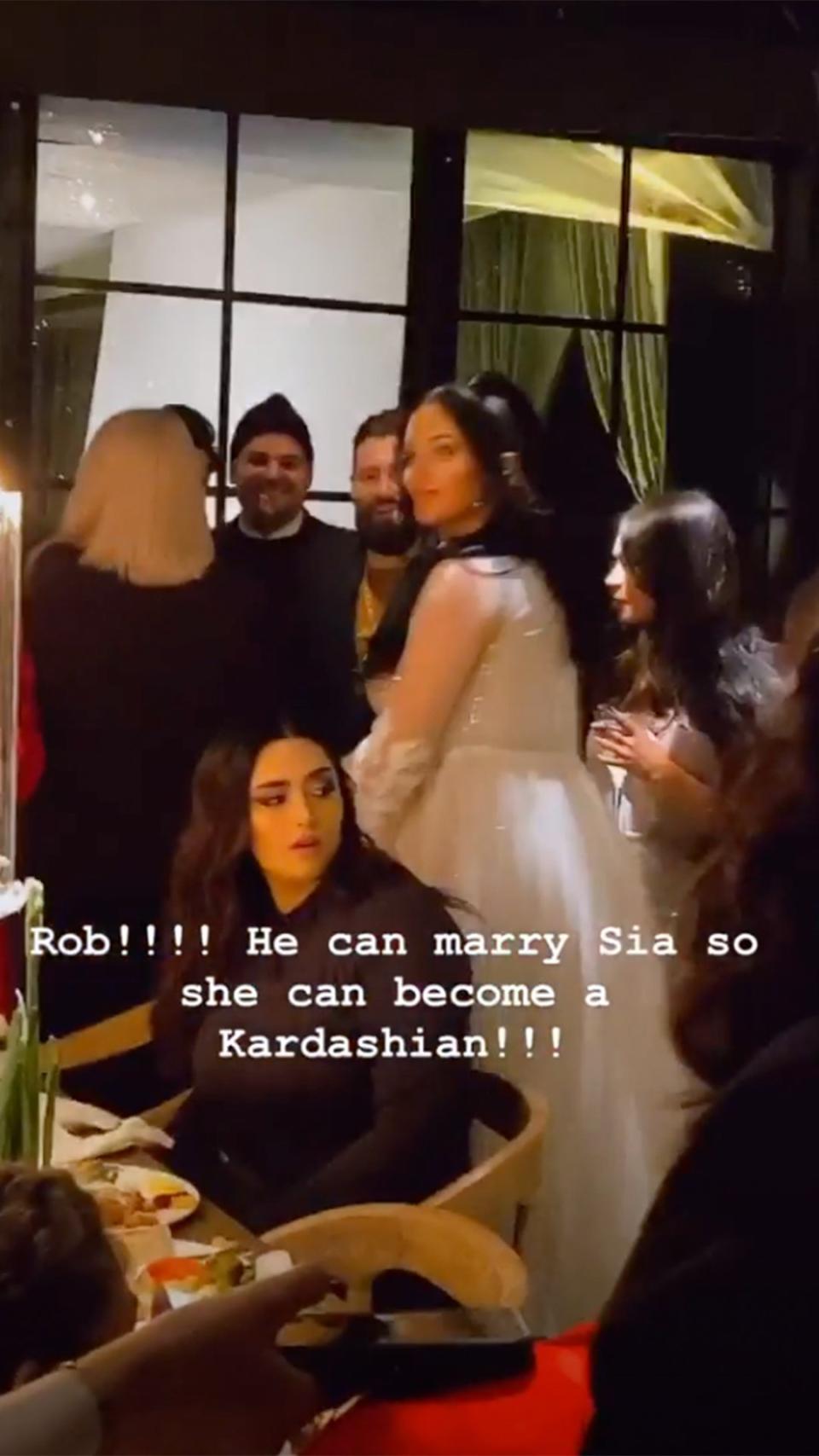 Even <a href="https://people.com/tv/rob-kardashian-appears-skinnier-kim-kardashian-birthday-party/" rel="nofollow noopener" target="_blank" data-ylk="slk:Rob Kardashian showed up;elm:context_link;itc:0;sec:content-canvas" class="link ">Rob Kardashian showed up</a> for the event. His big sister Kim teased that he could marry Sia, who performed at the event, in order to turn her into a Kardashian. 