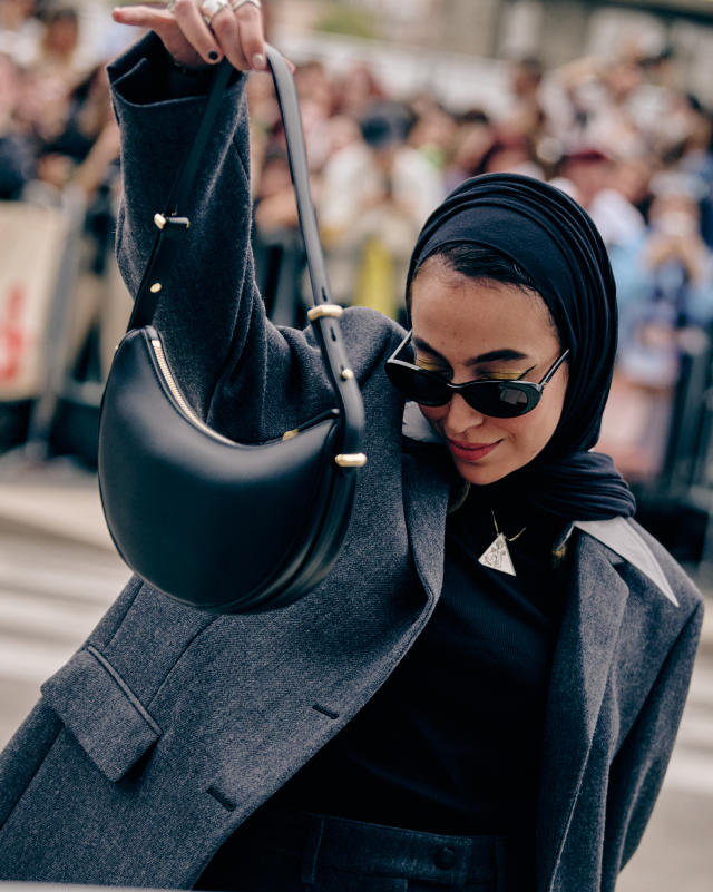 Three influencer-approved ways to wear a silk headscarf