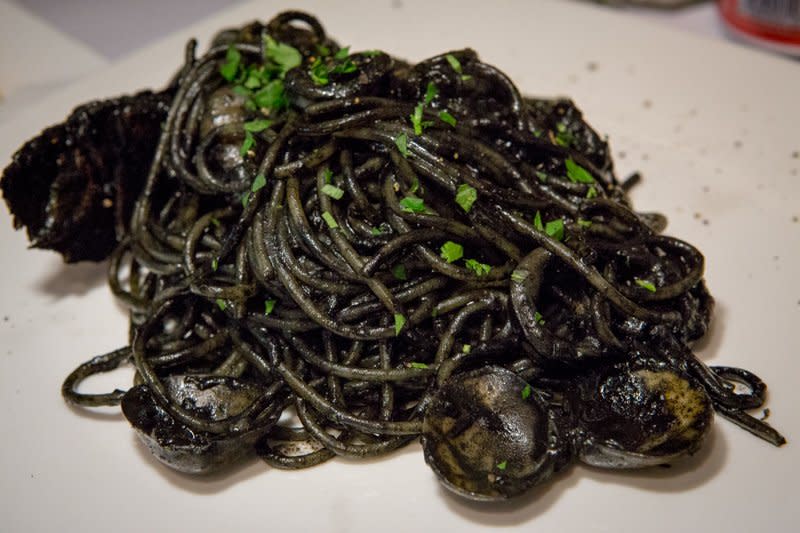 Spaghetti Della Pescatrice squid ink pasta brava best italian restaurants