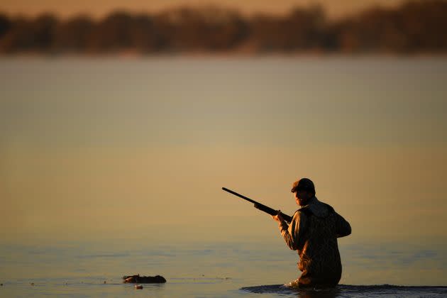 Tim Brass, state policy and field operations director with Colorado Backcountry Hunters and Anglers, hunts ducks at Colorado's Jackson Lake State Park in November 2018. (Photo: Joe Amon/The Denver Post via Getty Images)