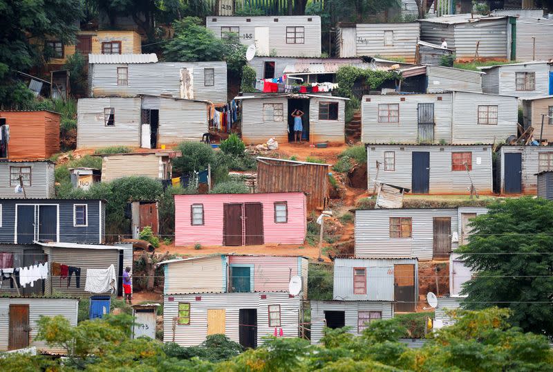 FILE PHOTO: A general view of shacks during a nationwide 21 day lockdown in an attempt to contain the coronavirus disease (COVID-19) outbreak in Umlazi township near Durban