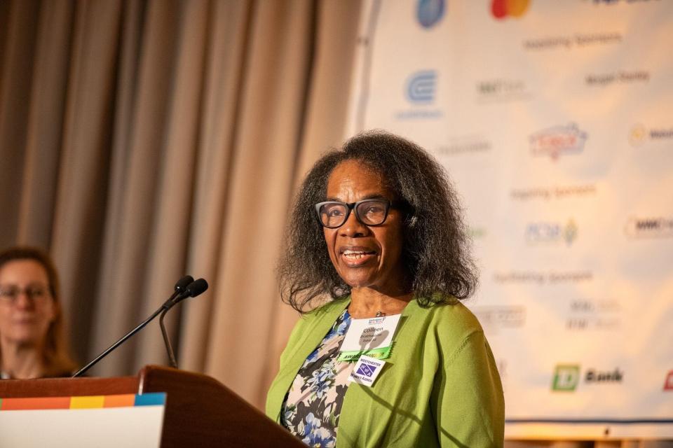 Colleen Braithwaite with Westchester Women’s Agenda was presented with the Social Advocacy Award as Volunteer New York! held their 44th Annual Volunteer Spirit Awards, presented by Regeneron, at the Westchester Marriott in Tarrytown, April 12, 2024. The award was presented by Regeneron.