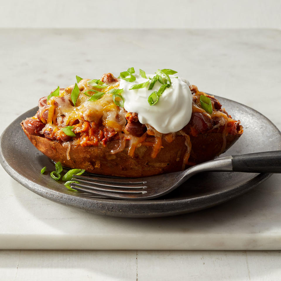 Stuffed Sweet Potatoes with Chili