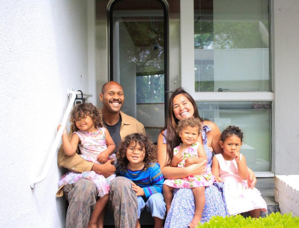 The Armstead family at their new Fair Oaks home.