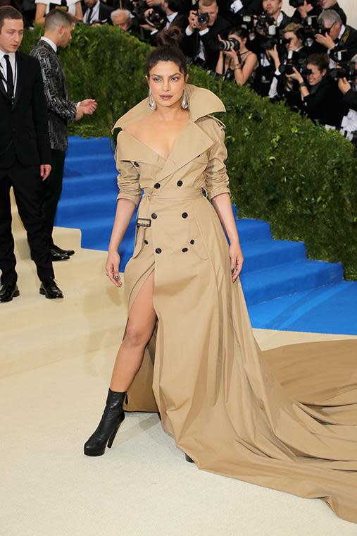 Priyanka's Ralph Lauren military style gown was the talk of the red carpet.