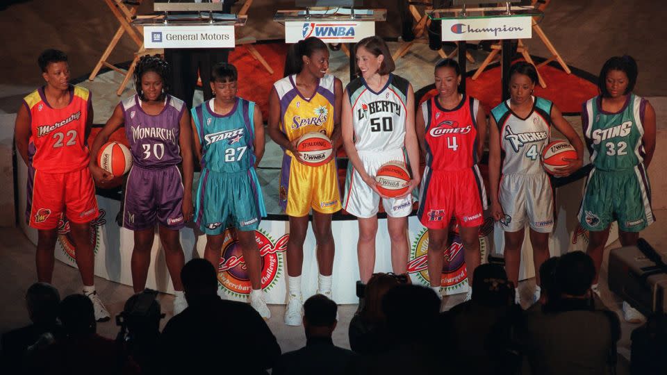 The WNBA's inaugural season in 1997. - Bebeto Matthews/AP