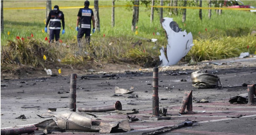 馬來西亞一架小飛機發生墜毀意外，導致10人不幸罹難。（圖／達志／美聯社）