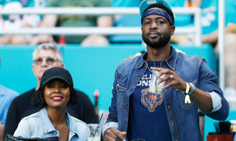 Gabrielle Union with her husband Dwyane Wade.