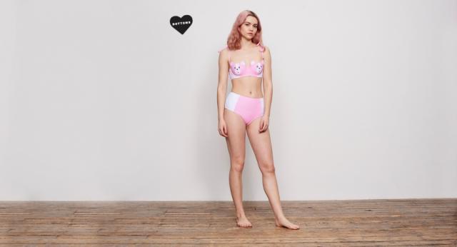 Swimwear Lazy Oaf Frilly Rainbow Bikini Top